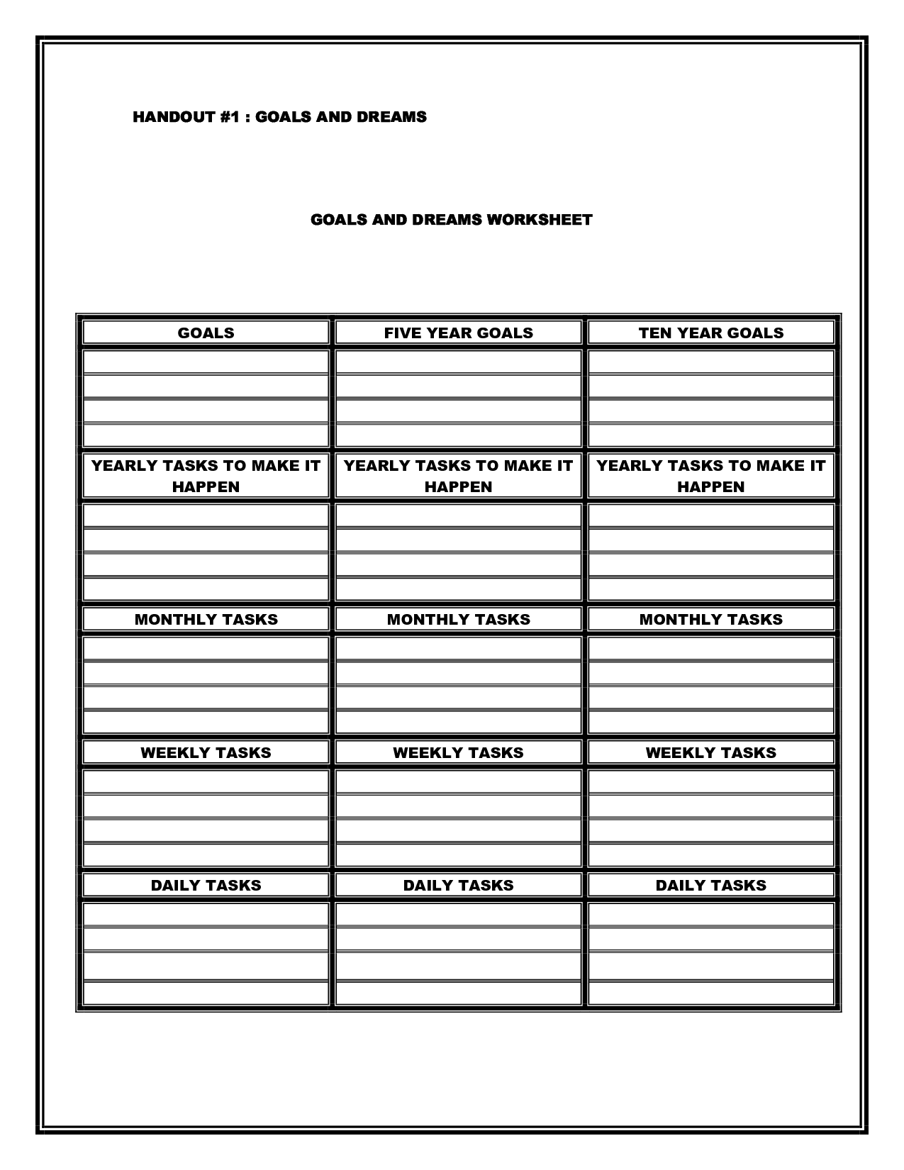 Healthy Boundary Worksheets Image