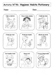 Healthy Hygiene Habits Worksheets for Kids Image
