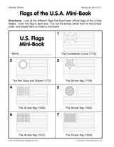 Printable American Flag Book Image