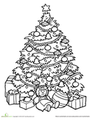 5th Grade Coloring Pages Christmas Trees Image