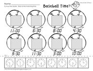 Cut and Paste Time Worksheets Image
