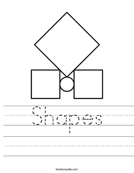 Diamond Shape Worksheets Image