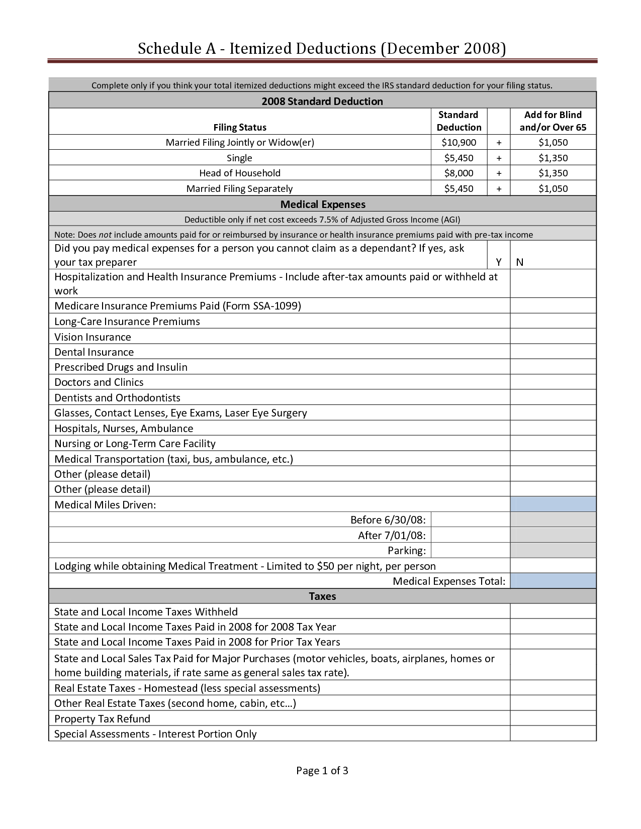 itemized-donation-deductions-worksheet