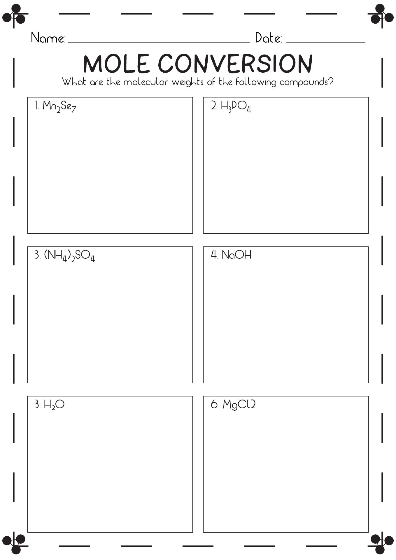 18 Mole Conversion Problems Worksheet Answers Free PDF At Worksheeto