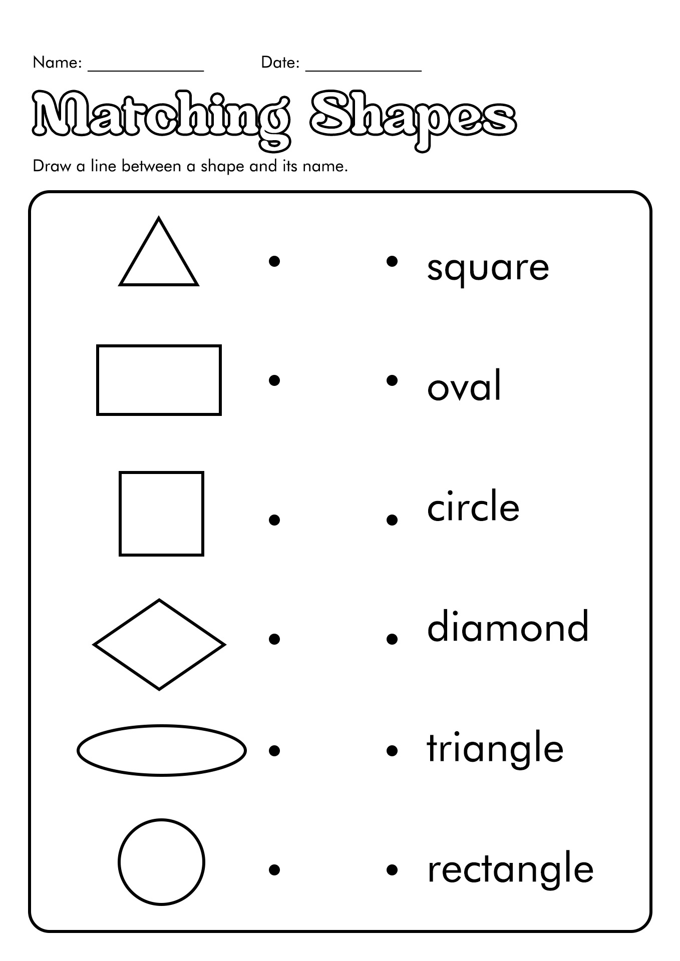 Plane 2D Shapes First Grade Image