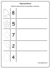 Read and Draw Worksheets Image
