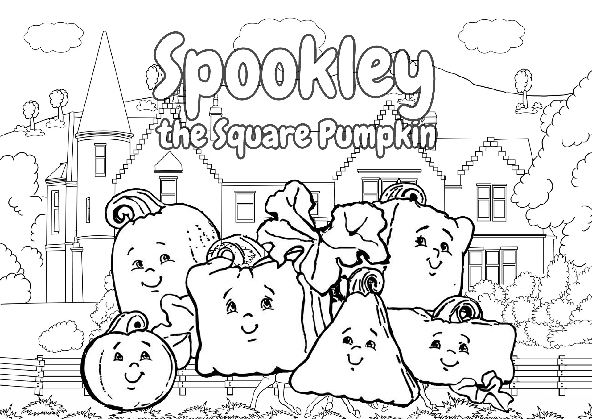 Spookley Square Pumpkin Printables