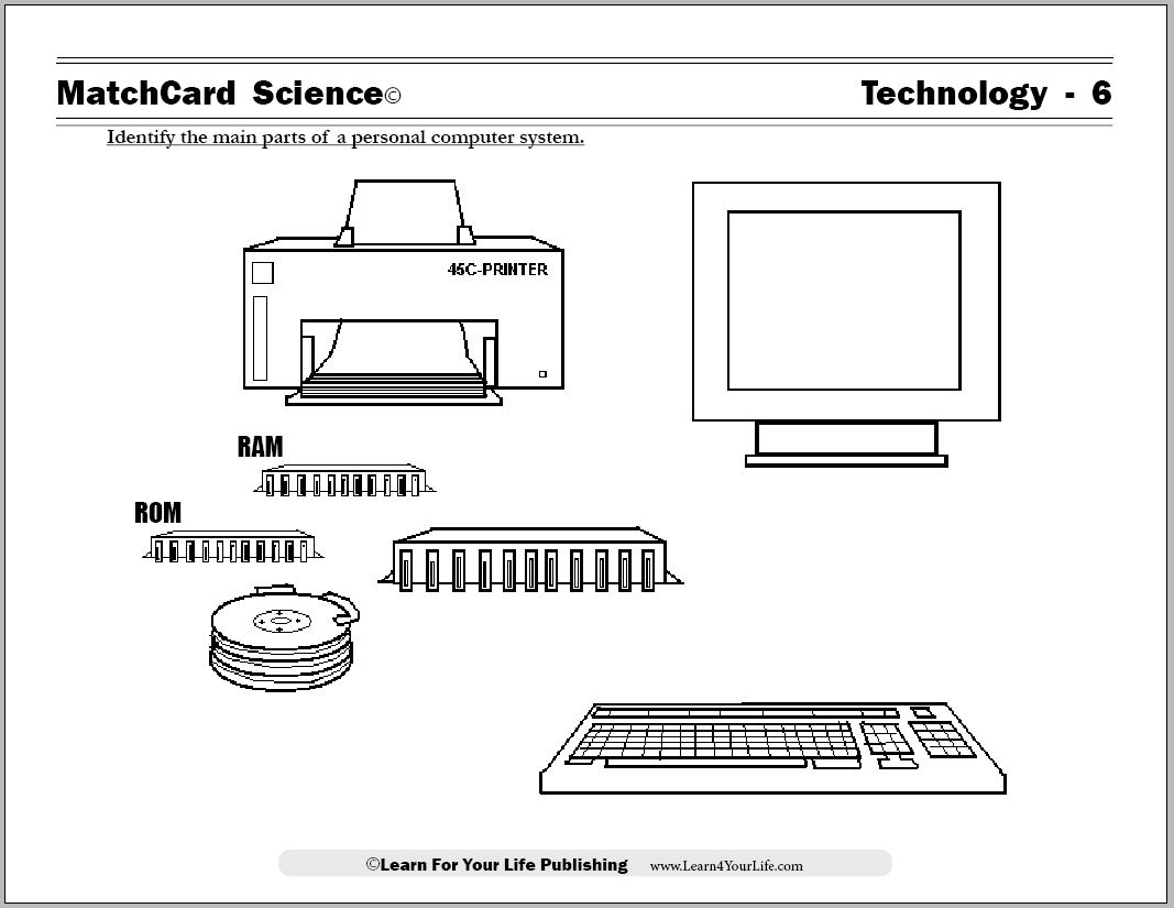 Computer Technology Worksheets Image
