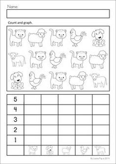 Farm Animal Math Worksheets Image