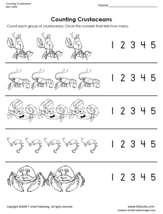 Farm Animals Counting Worksheet