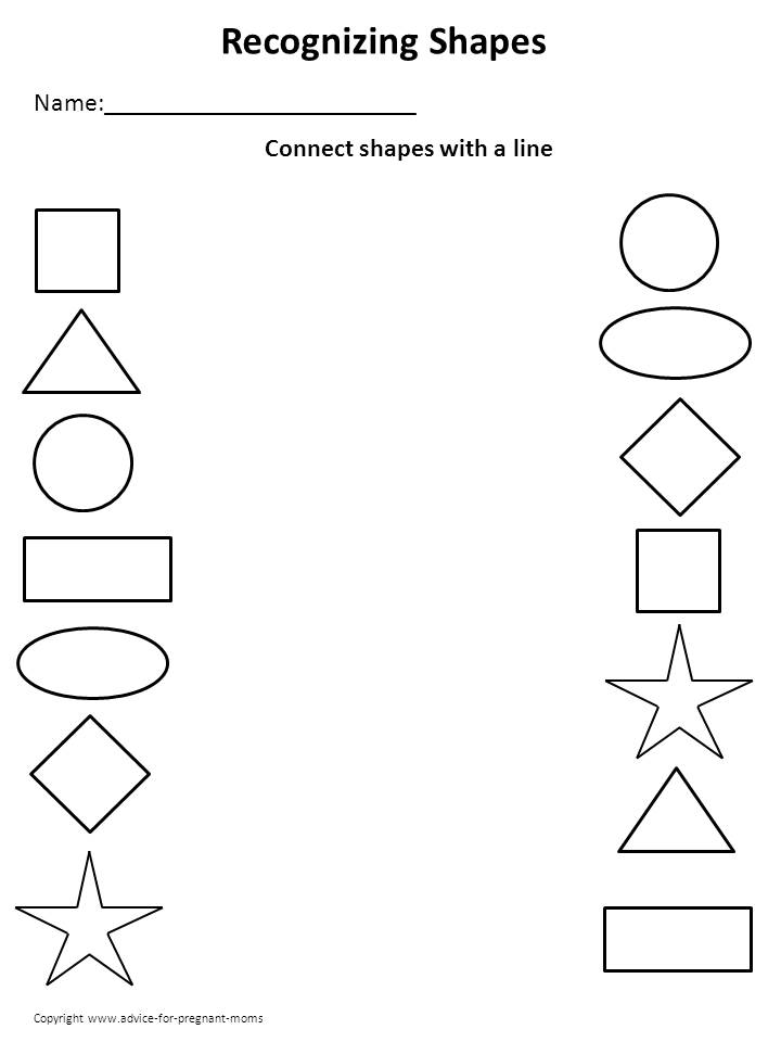 Free Preschool Shape Worksheets Image