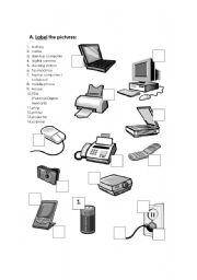 Free Printable Computer Worksheet Image