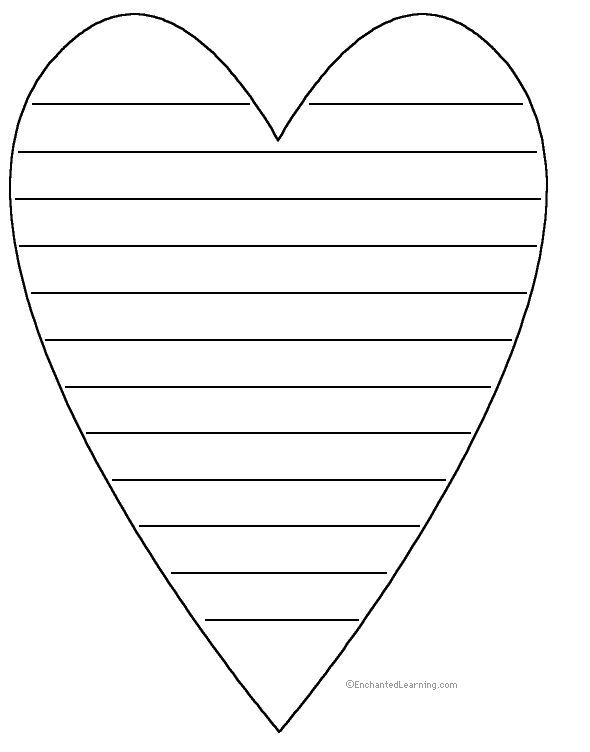 Heart Shape Poem Templates