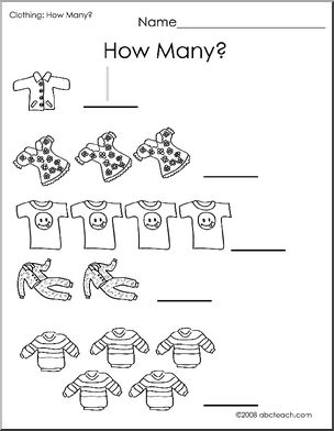 How Many Counting Worksheets Preschool Image