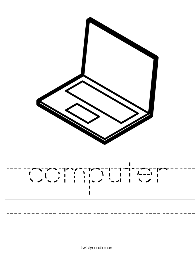 Kindergarten Computer Worksheets Image