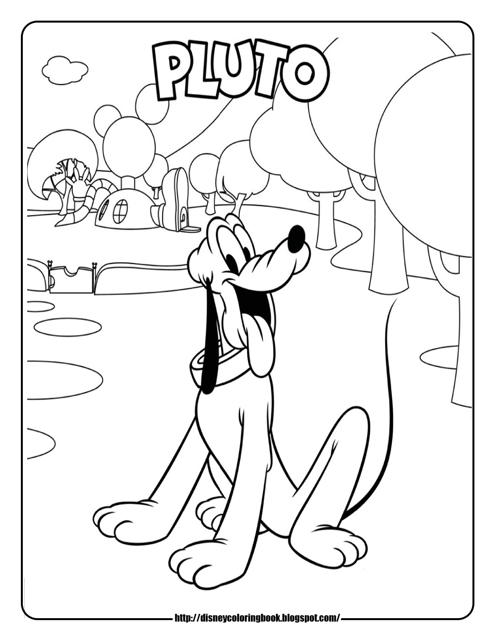 Mickey Mouse Clubhouse Coloring Image