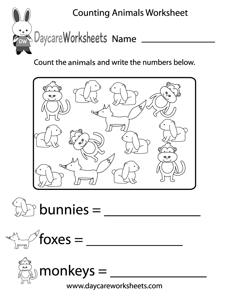 Printable Counting Worksheets