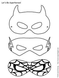 Super Hero Mask Template Printable Image