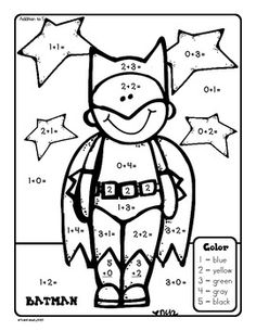 Superhero Math Worksheets Image