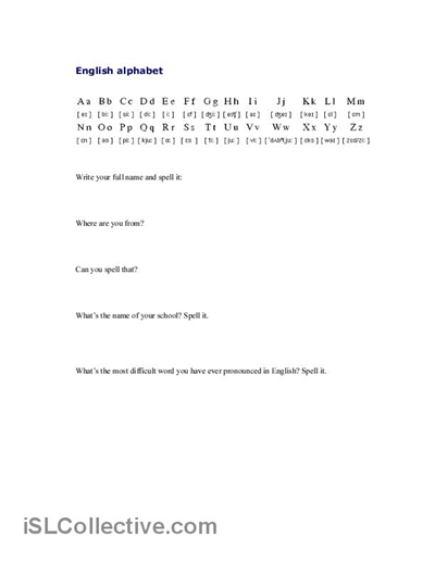 Alphabet Worksheets for Adults Image