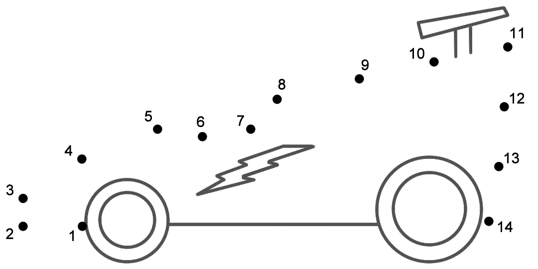Car Connect the Dots Worksheets Image