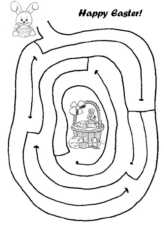 Easter Activity Printables Maze Image