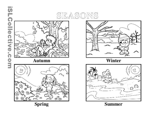 Four Seasons Worksheets Image