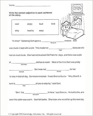 Free 2nd Grade Reading Worksheets Image