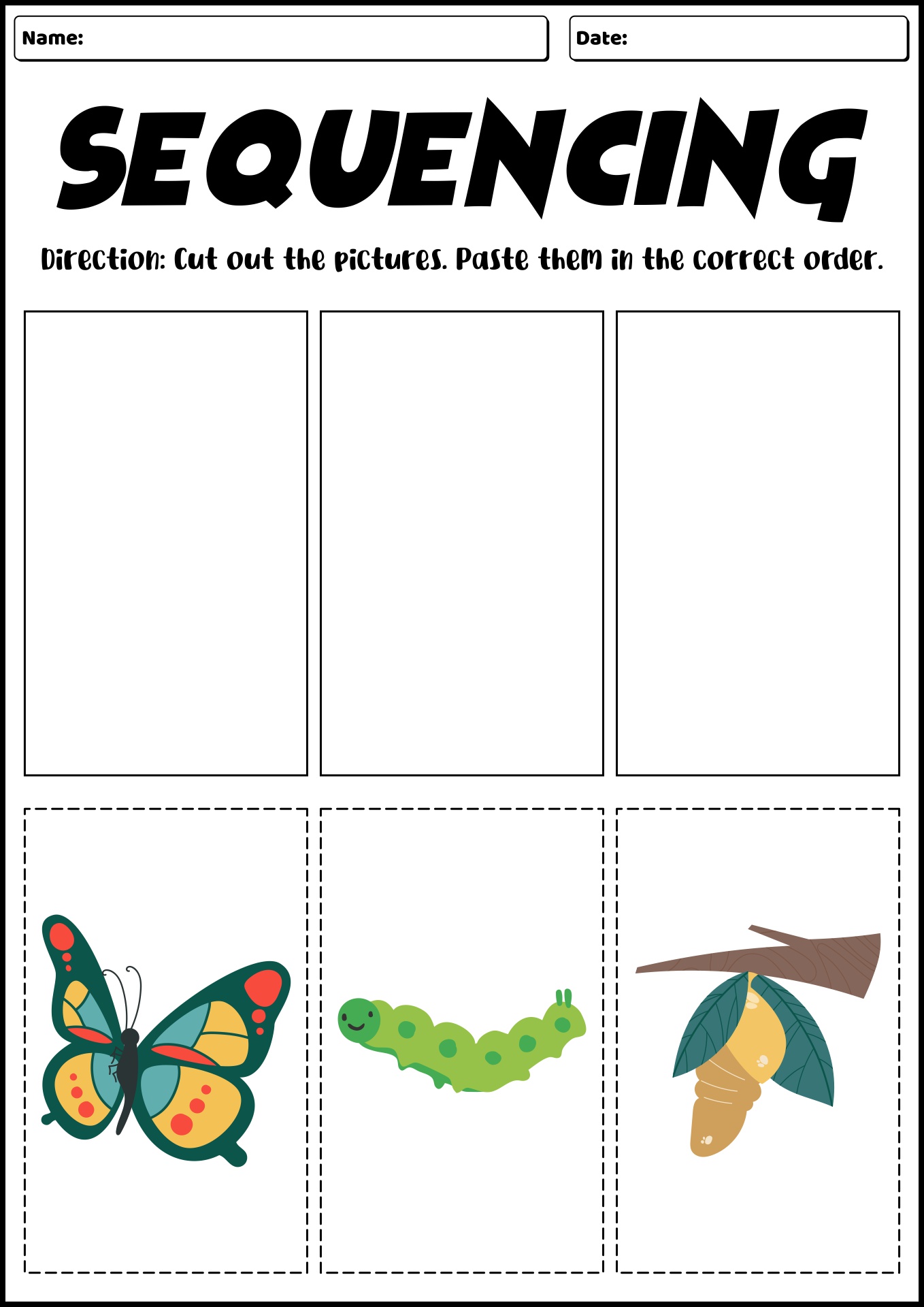 Free Preschool Printable Sequencing Worksheets