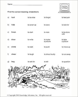 Kindergarten Language Arts Worksheets Image
