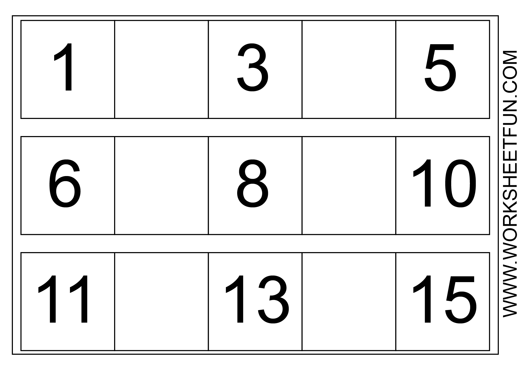 Kindergarten Missing Number Worksheet Image