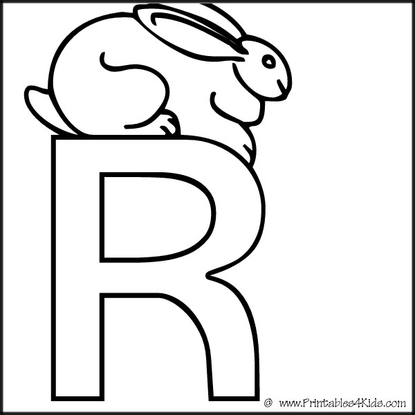 Letter R Coloring Pages Printable Image