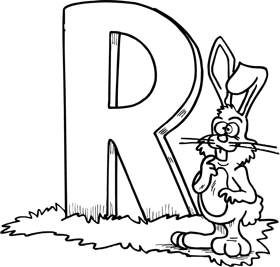 Letter R Coloring Pages Image