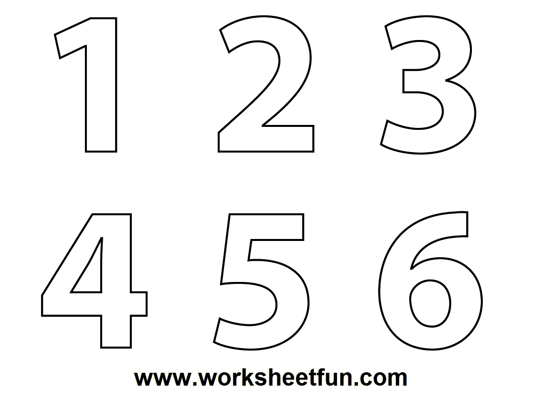 Preschool Number Coloring Worksheets Image