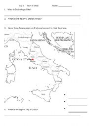 Printable Italian Worksheets Image