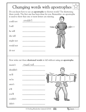 2nd Grade Contractions Worksheets Image