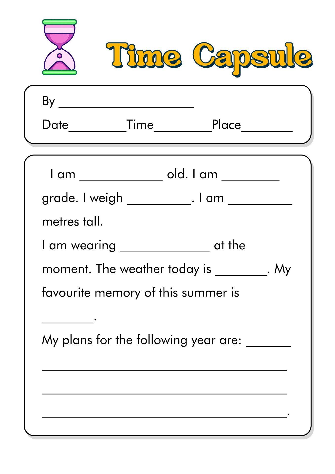 Back to School Activities Printable Worksheets Image