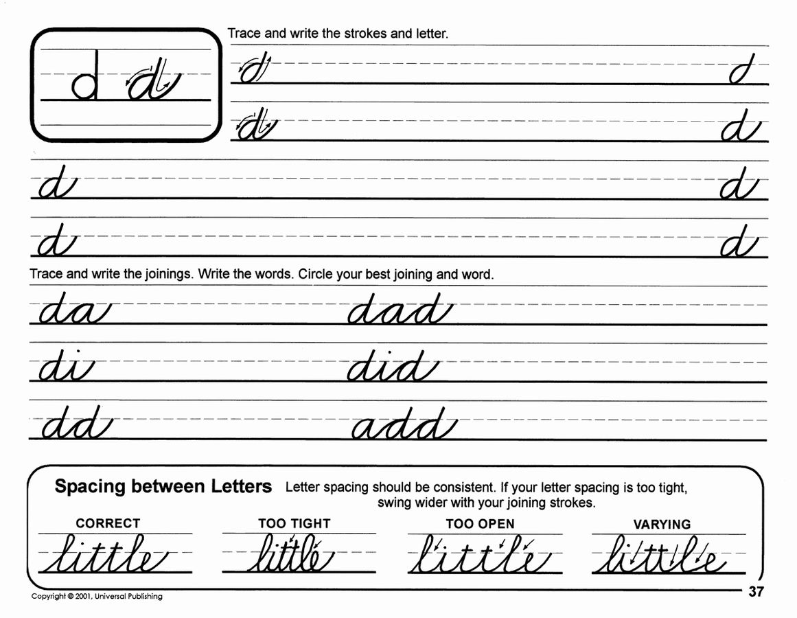 15 Best Images of Basic Handwriting Strokes Worksheets