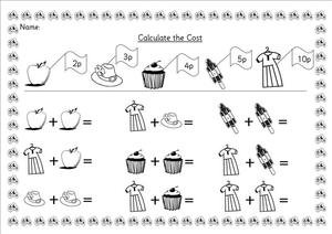 Money Shopping Worksheets Image