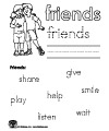 Printable Friendship Worksheet Kindergarten