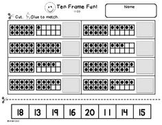 Ten Frame Worksheets Image