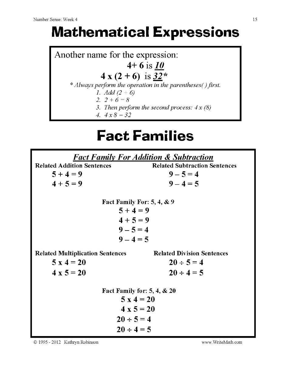 5th Grade Number Sense Worksheets Image