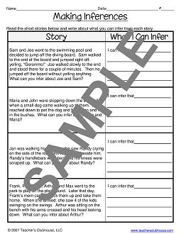7th Grade Reading Inference Worksheets
