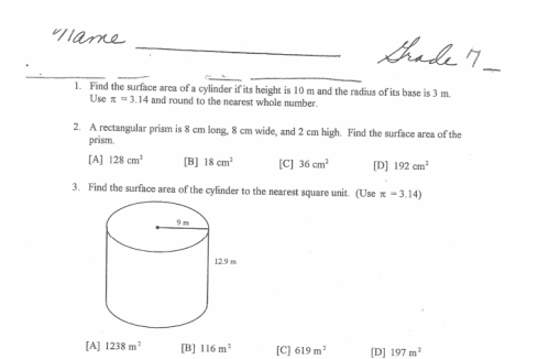 8th Grade Math Worksheets Image