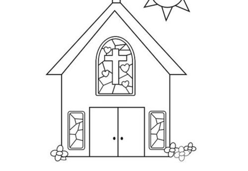 Communion Bread and Wine Coloring Page Image