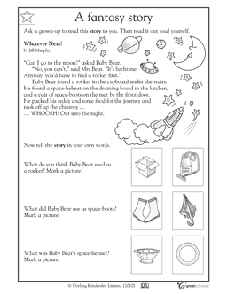 Kindergarten Grade Reading Comprehension Worksheets Image