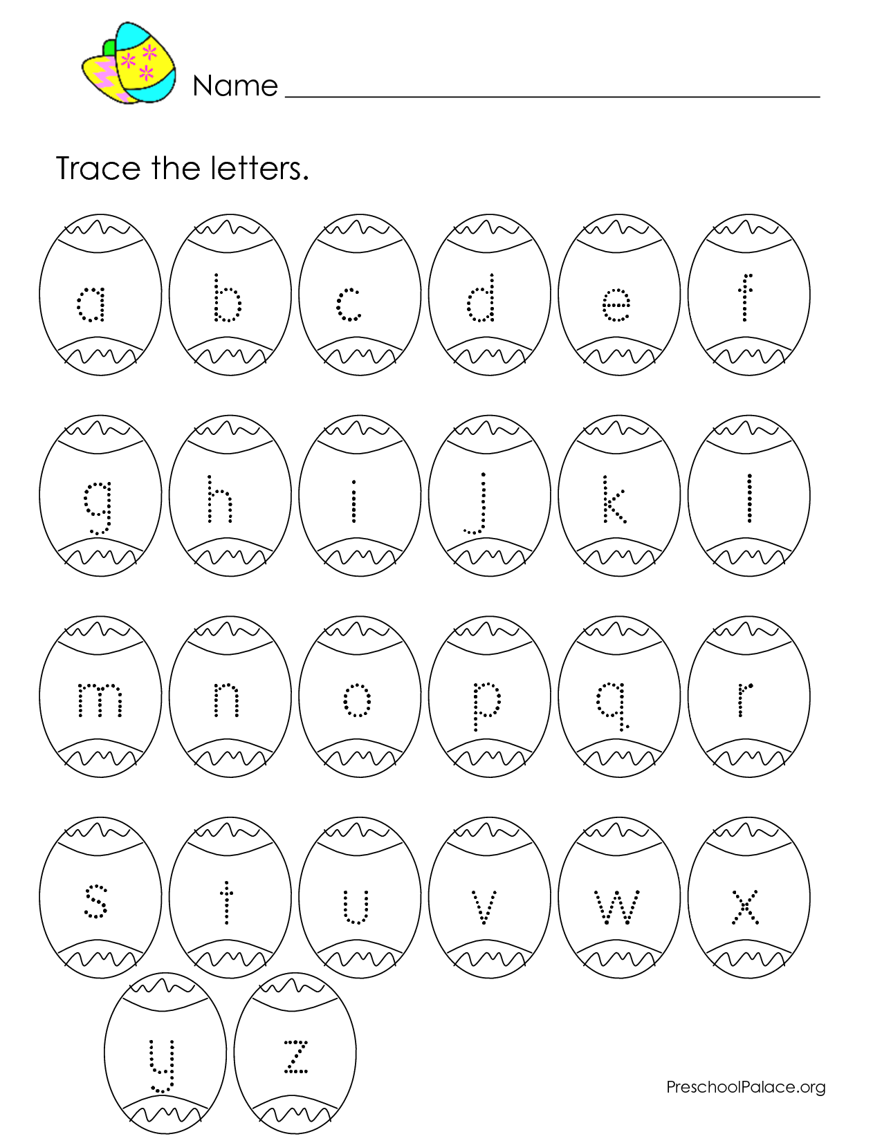 Lowercase Alphabet Letter Tracing Worksheets Image