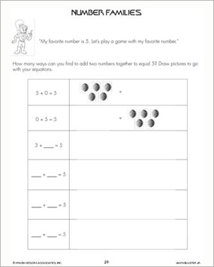 Math Number Family Worksheets Image