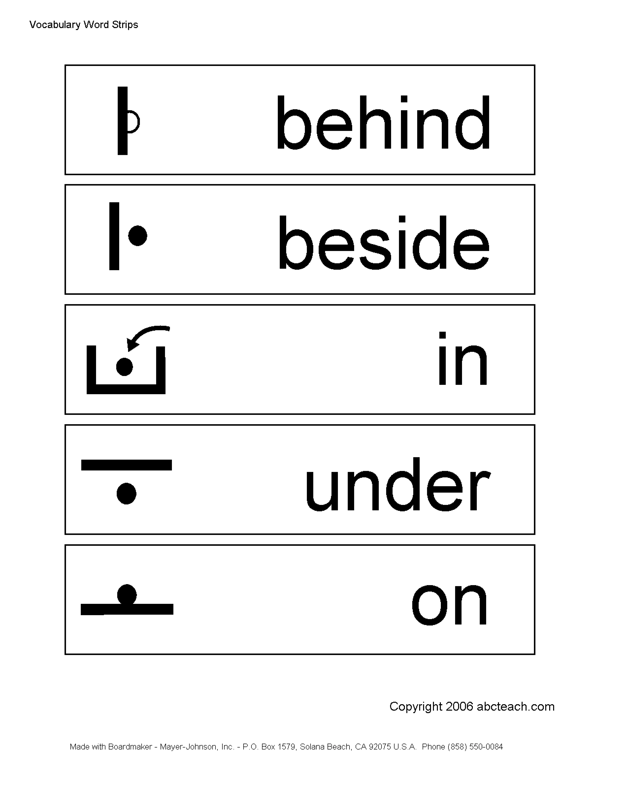 Preposition Worksheets Image