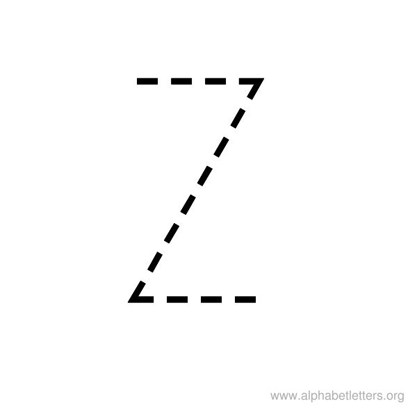 Printable Trace Alphabet Letters Image